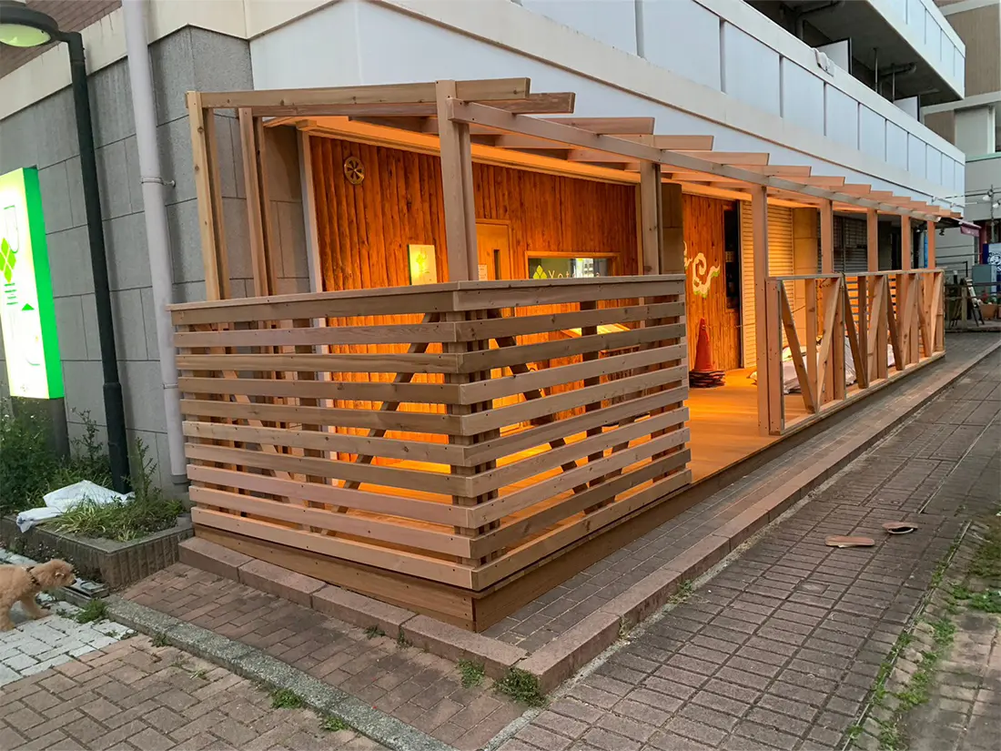 横浜市都筑区店舗テラス席及び外装改修