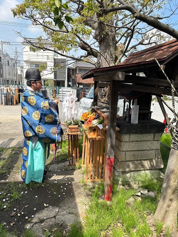 神奈川県横浜市●●・稲荷神社新築工事 (3)