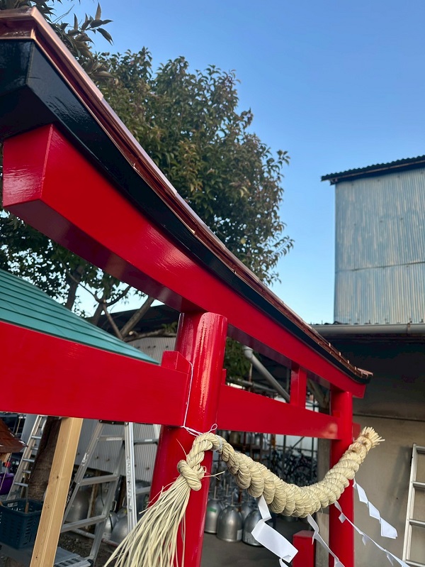 神奈川県横浜市│続・稲荷神社新築工事 宮大工の工事もお任せください！ (14)