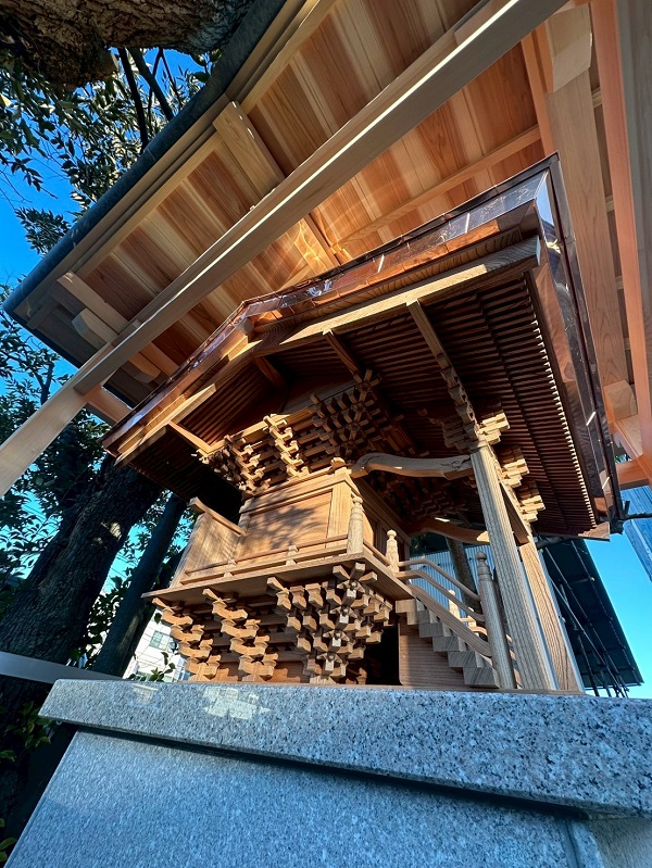 神奈川県横浜市│続・稲荷神社新築工事 宮大工の工事もお任せください！ (12)