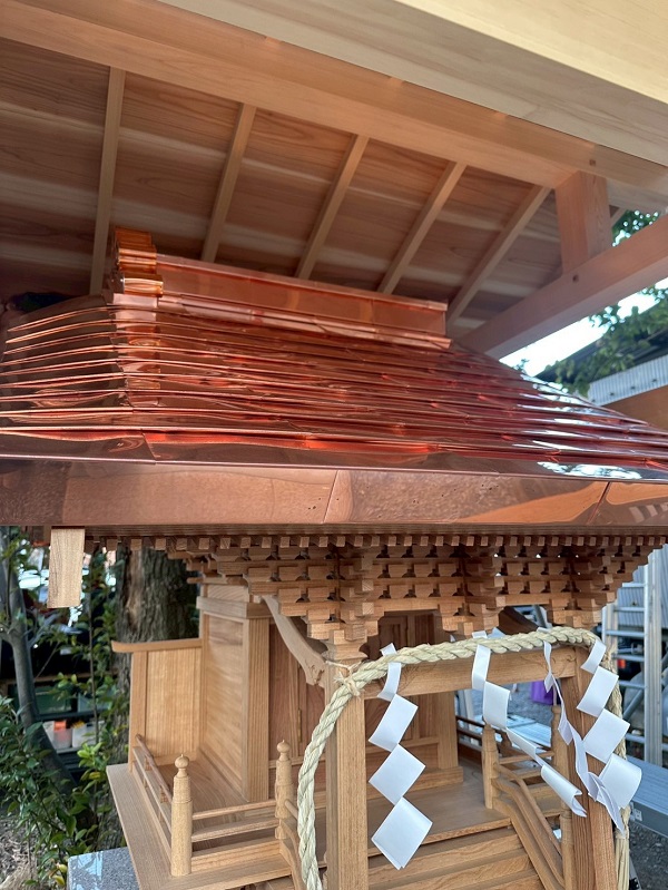 神奈川県横浜市│続・稲荷神社新築工事 宮大工の工事もお任せください！ (15)