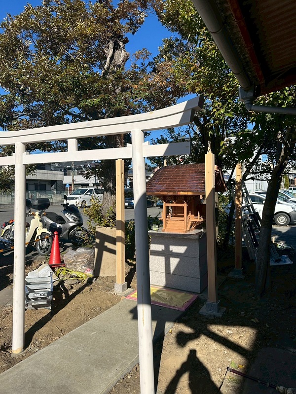 神奈川県横浜市│続・稲荷神社新築工事 宮大工の工事もお任せください! (8)