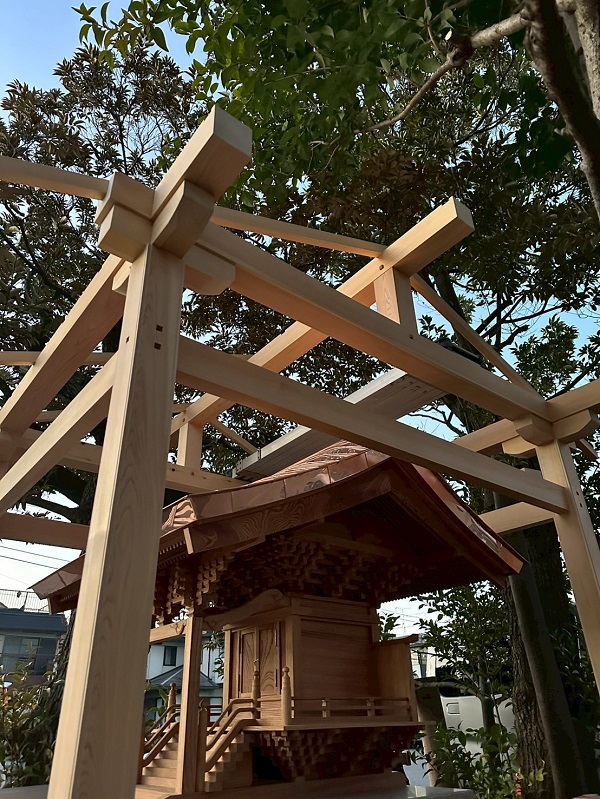 神奈川県横浜市│続・稲荷神社新築工事 宮大工の工事もお任せください! (6)