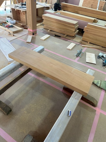 K様邸階段造作中8