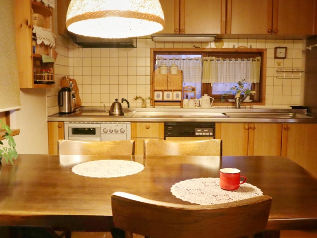 生活感のあるキッチン